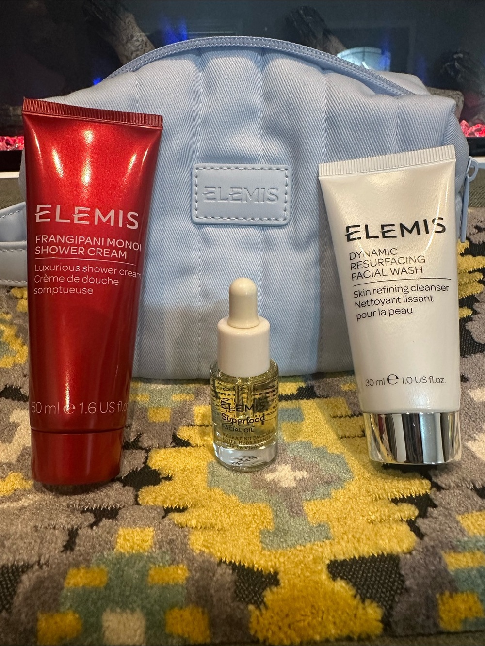 ELEMIS 4-Piece Travel Skincare & Body Set+Bag